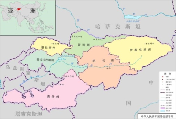 吉尔吉斯斯坦地理位置